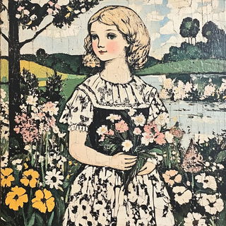 Ornamenterrestrial style, Midjourney V6.1: classical 18th-century oil painting