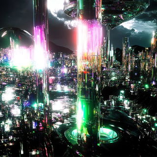 Castellacanto style, Midjourney V6.1: megacity with futuristic bioarchitecture