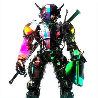 Castellacanto style, Midjourney V6.1: concept art character design of retropunk steam knight