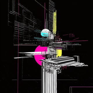 Planetary Weft style, Midjourney V6.1: abstract 3D render