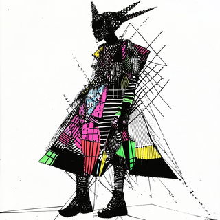 Planetary Weft style, Midjourney V6.1: haute-couture fashion outfit