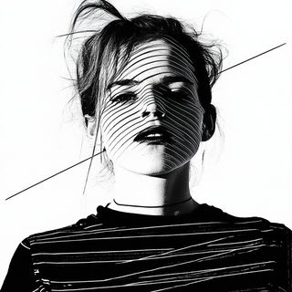 Planetary Weft style, Midjourney V6.1: photographic portrait of female protagonist