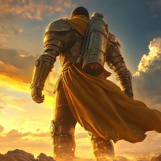 Brinewick Storyhouse style, Midjourney V6.1: concept art character design of retropunk steam knight