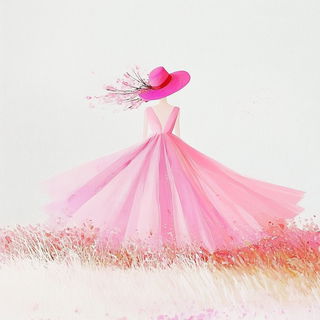 Vapor Monolith style, Midjourney V6.1: haute-couture fashion outfit
