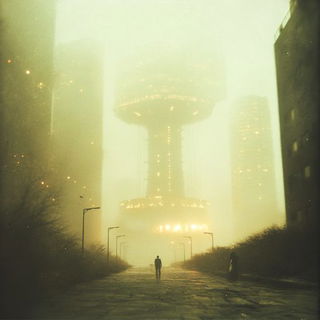 Calligrafprint style, Midjourney V6.1: megacity with futuristic bioarchitecture