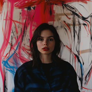 River of Many Sightlines style, Midjourney V6.1: photographic portrait of female protagonist