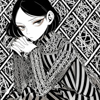 Ink Balloon style, Midjourney V6.1: black-and-white manga comic strip