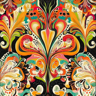 Ink Balloon style, Midjourney V6.1: creative pattern composition