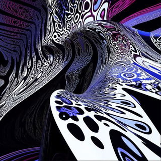 Amanita Drift style, Midjourney V6.1: abstract 3D render