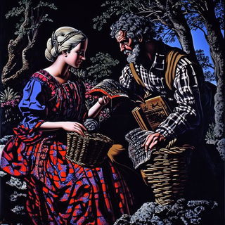 Amanita Drift style, Midjourney V6.1: classical 18th-century oil painting