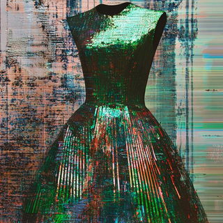 Oilbrush Gearstorybook style, Midjourney V6.1: haute-couture fashion outfit