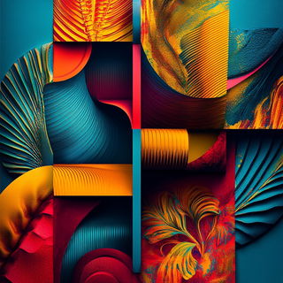 Koi Tessera style, Midjourney V6.1: creative pattern composition