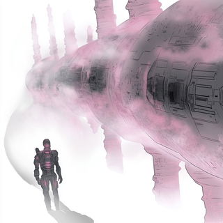 Ravinefold style, Midjourney V6.1: cinematic shot from sci-fi movie