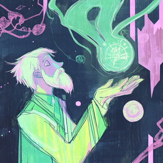 Toporiso style, Midjourney V6.1: editorial illustration for popular scientific magazine cover