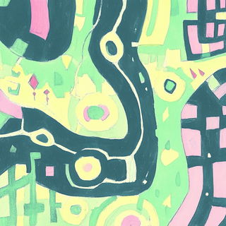 Toporiso style, Midjourney V6.1: creative pattern composition