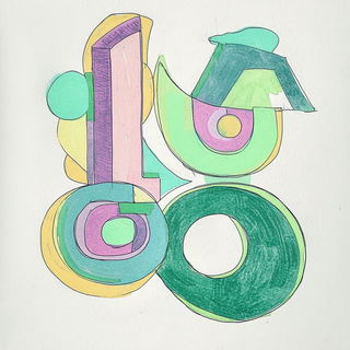 Toporiso style, Midjourney V6.1: typographic composition with large letters