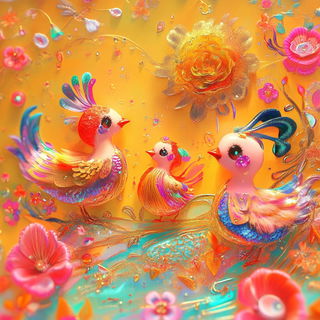Lithographocrypt style, Midjourney V6.1: traditional folk art