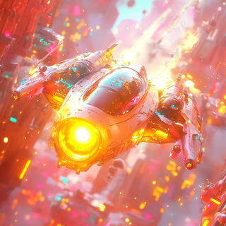 Lithographocrypt style, Midjourney V6.1: cinematic shot from sci-fi movie