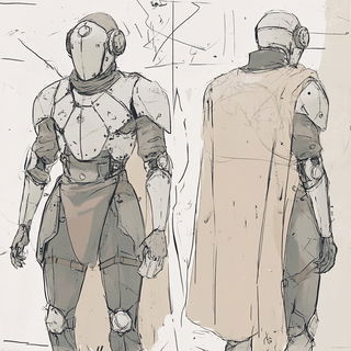 Biolumencity style, Midjourney V6.1: concept art character design of retropunk steam knight