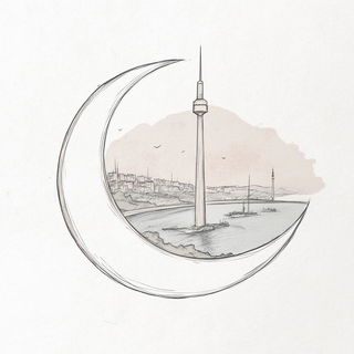 Biolumencity style, Midjourney V6.1: bold minimalist logo design for Istanbul city municipal services