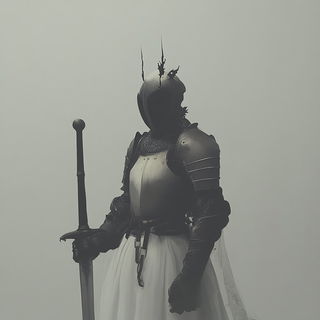 Butterfly Siege style, Midjourney V6.1: concept art character design of retropunk steam knight