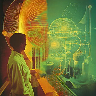 Illuminated Verdigris style, Midjourney V6.1: editorial illustration for popular scientific magazine cover
