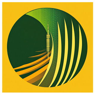 Illuminated Verdigris style, Midjourney V6.1: bold minimalist logo design for Istanbul city municipal services