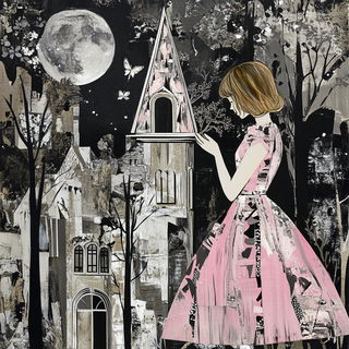 Ashvat Vatika style, Midjourney V6.1: retro fairy-tale illustration