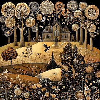 Darkroomist style, Midjourney V6.1: traditional folk art
