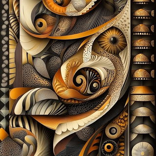 Darkroomist style, Midjourney V6.1: creative pattern composition
