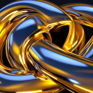 Flarequilt style, Midjourney V6.1: abstract 3D render