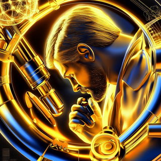 Flarequilt style, Midjourney V6.1: editorial illustration for popular scientific magazine cover