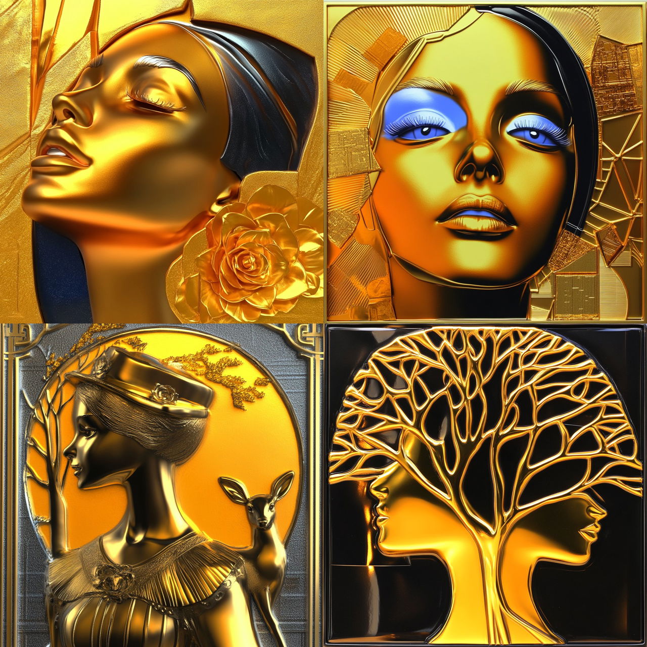 Flarequilt style, Midjourney V6.1, render 1 of 4