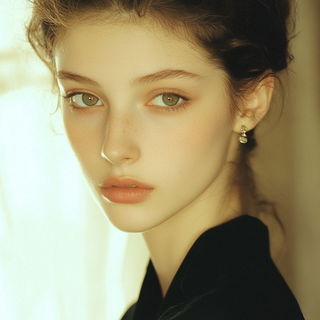 Sunbird Chromaflow style, Midjourney V6.1: photographic portrait of female protagonist
