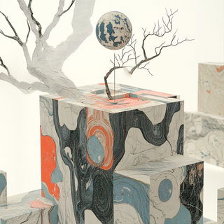 Spectacarnival style, Midjourney V6.1: abstract 3D render