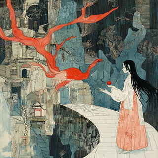 Spectacarnival style, Midjourney V6.1: retro fairy-tale illustration