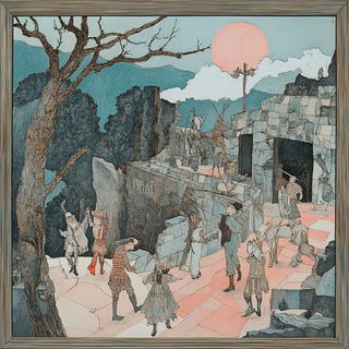 Spectacarnival style, Midjourney V6.1: classical 18th-century oil painting