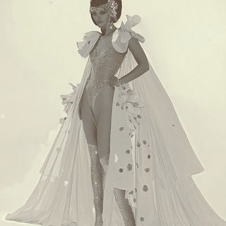 Chromabind style, Midjourney V6.1: haute-couture fashion outfit