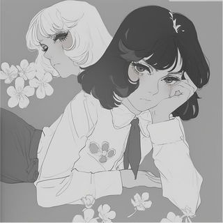 Chromabind style, Midjourney V6.1: black-and-white manga comic strip