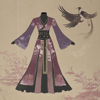 Keshiki Calligraphics style, Midjourney V6.1: haute-couture fashion outfit
