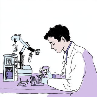Cyanoptic Proscenium style, Midjourney V6.1: editorial illustration for popular scientific magazine cover