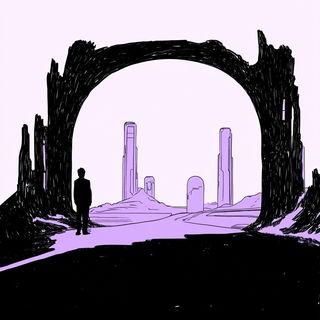 Cyanoptic Proscenium style, Midjourney V6.1: cinematic shot from sci-fi movie