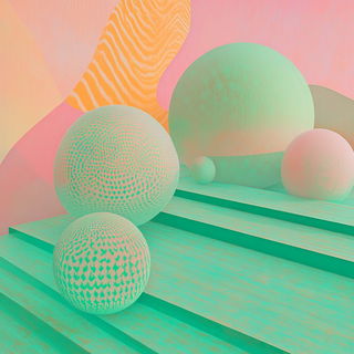 Obsidian Sunfold style, Midjourney V6.1: abstract 3D render