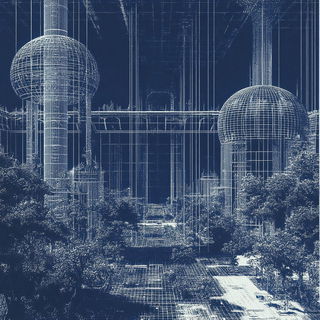 Blackbranch Vestment style, Midjourney V6.1: megacity with futuristic bioarchitecture