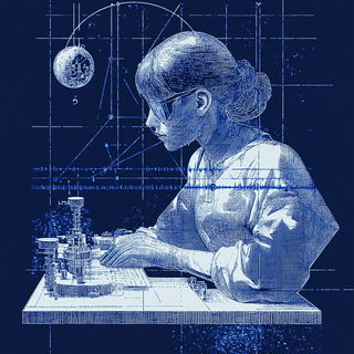 Blackbranch Vestment style, Midjourney V6.1: editorial illustration for popular scientific magazine cover