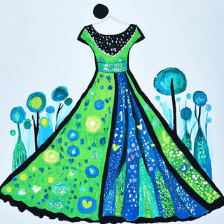 Fablejoin style, Midjourney V6.1: haute-couture fashion outfit