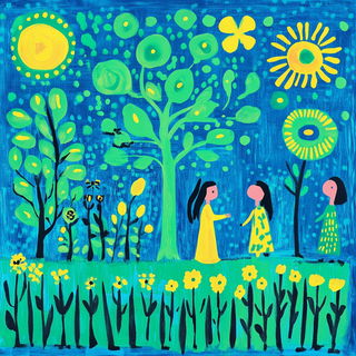 Fablejoin style, Midjourney V6.1: traditional folk art