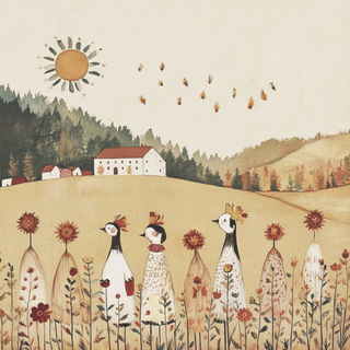 Florigrafica style, Midjourney V6.1: traditional folk art