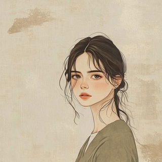 Florigrafica style, Midjourney V6.1: photographic portrait of female protagonist