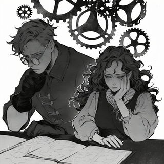 Zodiac Orchard style, Midjourney V6.1: black-and-white manga comic strip